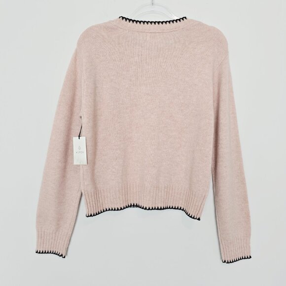 NWT Aspen Merino Wool Knit Sweater Size L Pink - Coquette - Picture 2 of 8